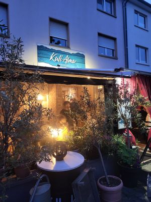 Outside at Kuli Alma in Frankfurt