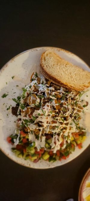 Seitan Shawarma, the best! at Kuli Alma in Frankfurt