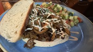 Homemade Shawarma  at Kuli Alma in Frankfurt