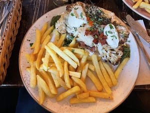 Cauliflower steak  at Kuli Alma in Frankfurt