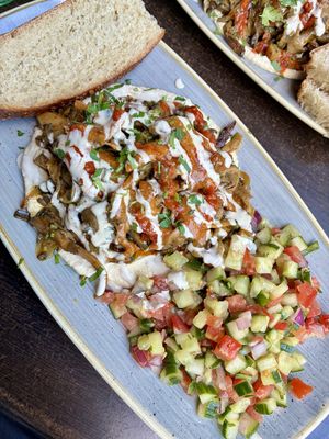 Austernpilz-Shawarmaa  at Kuli Alma in Frankfurt