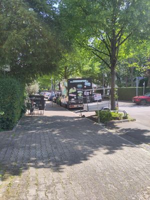 The street at Kuli Alma in Frankfurt