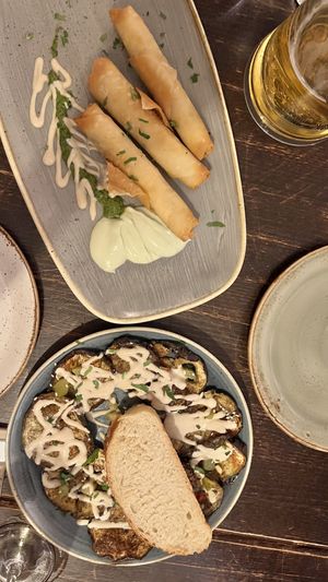 Zigaretten börek & Aubergine   at Kuli Alma in Frankfurt