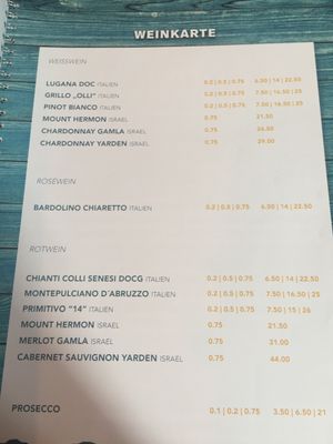 Wine  at Kuli Alma in Frankfurt