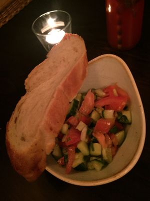 Israelischer Salat  at Kuli Alma in Frankfurt