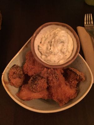 Frittierte Austernpilze  at Kuli Alma in Frankfurt