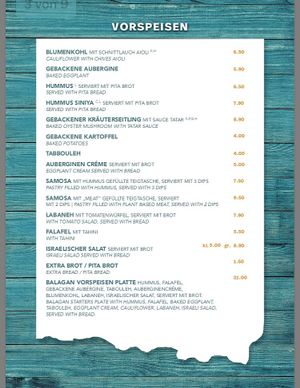 Starter  at Kuli Alma in Frankfurt