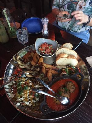 Main platter  at Kuli Alma in Frankfurt