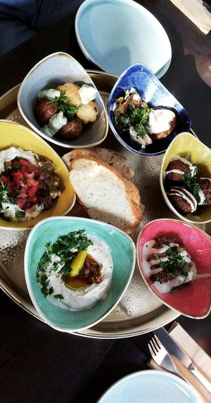 Vorspeisenplatte at Kuli Alma in Frankfurt