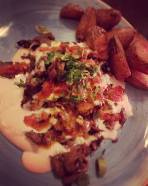 Homemade shawarma at Kuli Alma in Frankfurt