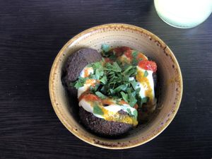 Falafel (so goooood) at Kuli Alma in Frankfurt