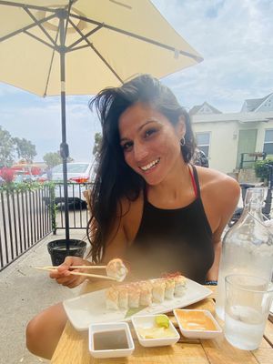 One of the many rolls can’t remember the name but it was delicious at NoW Sushi in San Diego