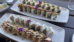 Variety of rolls! at NoW Sushi in San Diego