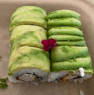 creative roll at NoW Sushi in San Diego