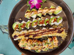 Beautiful presentation 🌱 at NoW Sushi in San Diego