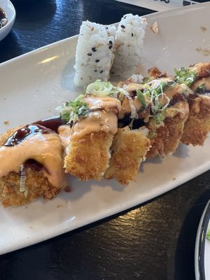 california roll and barbie's roll  at NoW Sushi in San Diego