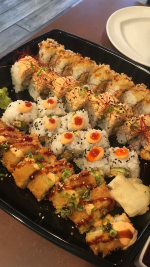 Vegan sushi rolls!  at NoW Sushi in San Diego