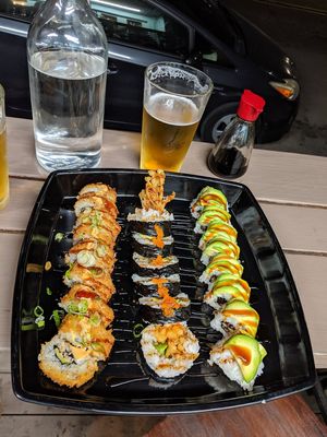 Rolls at NoW Sushi in San Diego