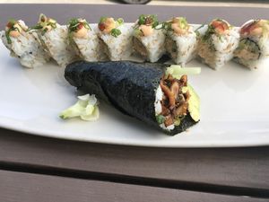 spicy tuna  at NoW Sushi in San Diego