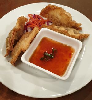 Gyosas at NoW Sushi in San Diego