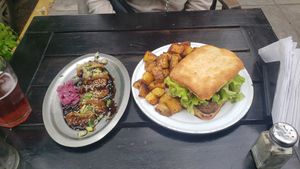 Dumplings + chorri at Shipibo Bistro Amazonico in Ramos Mejia