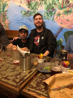 Me siento re pequeño al lado de mi hijo gigante , festejando cumple sin crueldad, excelente alimento 🙏🏿 at Shipibo Bistro Amazonico in Ramos Mejia