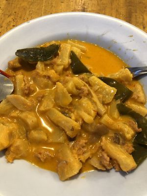 red curry with pineapple  at Guan Im in Mukdahan
