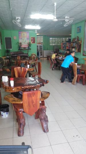 The interior at Guan Im in Mukdahan