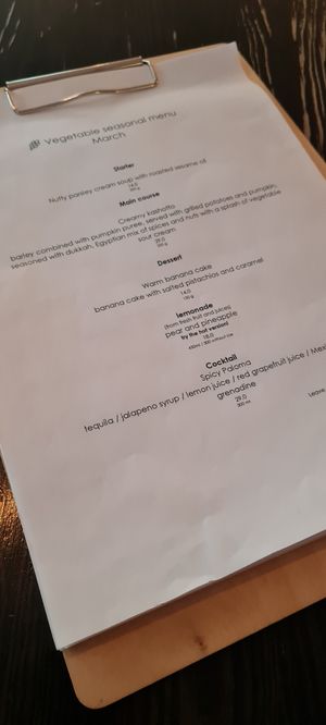 Menü for March 2022 at Marshal Food in Szczecin