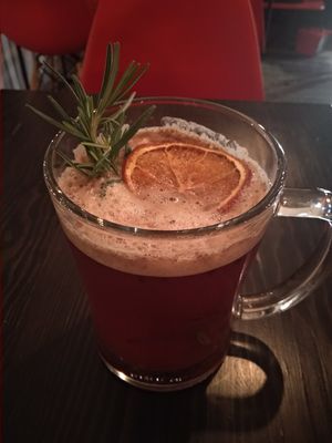 Mulled beer at Marshal Food in Szczecin