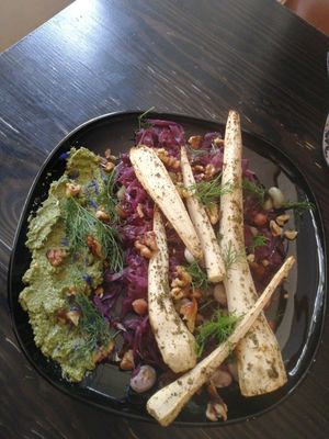 Grillowany korzeń pietruszki at Marshal Food in Szczecin