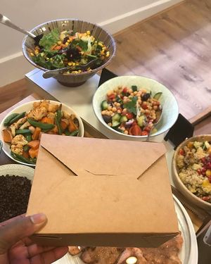 Salad Bar - takeaway options available at Colline's Kitchen in Newbury