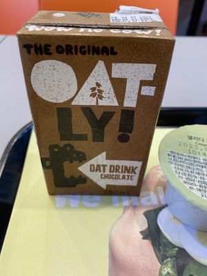 Choc oatly for dessert   at Salady - Dangsan in Seoul