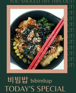 Bibimbap Korea🇰🇷 at Loving Hut Express in Medan