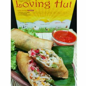 Popia Vegan at Loving Hut Express in Medan