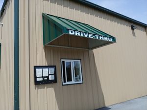 Drive Thru at Pisgah Coffee Roasters in Pisgah Forest