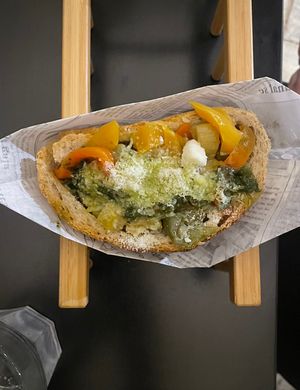 Pizzadillo mit Gemüse und Käse (vegetarisch)  at Pizzadillo in Gran Canaria