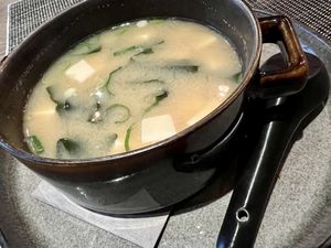 miso soup  at Banoi  in Neuruppin