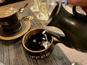 coffee w/ coconut milk at Banoi  in Neuruppin