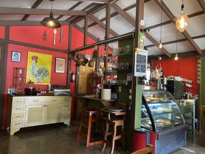 inside at Orchid Coffee & Restaurant in Monteverde