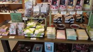 Various vegan items at Chokladfabriken in Stockholm