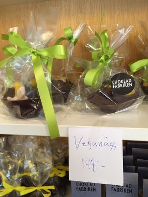 Vegan easter egg! at Chokladfabriken in Stockholm