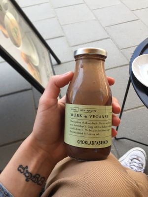 Chocolate milk at Chokladfabriken in Stockholm