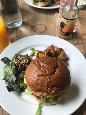 Satellite 🍔, the best 😍 at Satellite Cafe in Falmouth