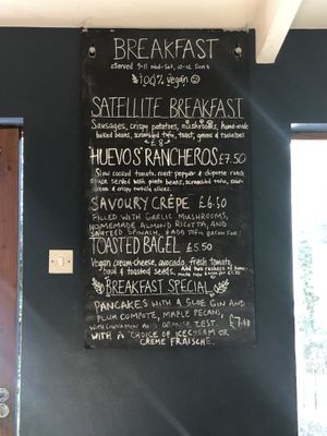Menu at Satellite Cafe in Falmouth
