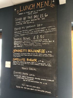 Menu  at Satellite Cafe in Falmouth