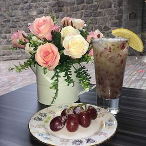 Jus Anggur Lemon, one of many Selera Healthy Drink option. Simply a tasty way that may help to maintain healthy BP. at Selera Malaysia Bistro in Aberdeen