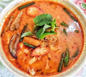 Curry ban mian, flavourful enough at Soon Xin Vegetarian in Ipoh