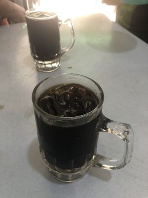 Herbal drinks (ask for no straw) at Soon Xin Vegetarian in Ipoh