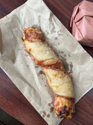 Pizza twist   at Eadha Bakery Worker Co-op in Winnipeg